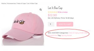 hide Specific Product Meta woocommerce