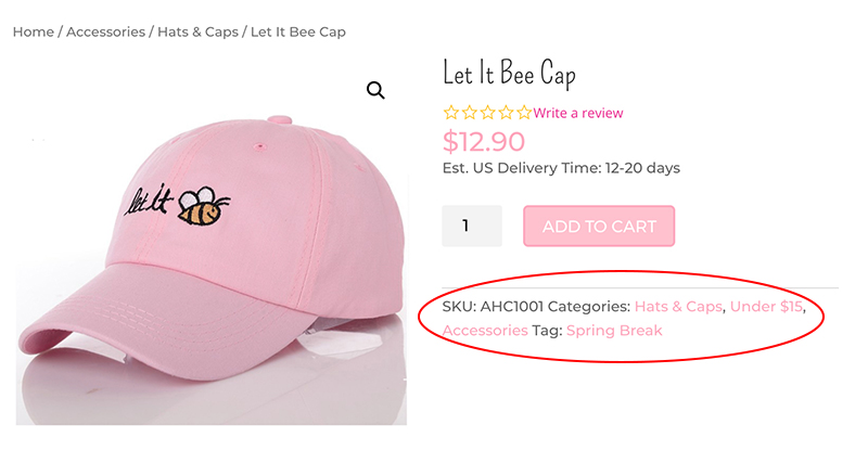 hide Specific Product Meta woocommerce